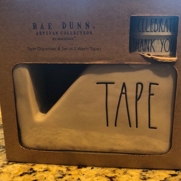 Rae Dunn Other - Rae Dunn Tape dispenser and washi tapes
